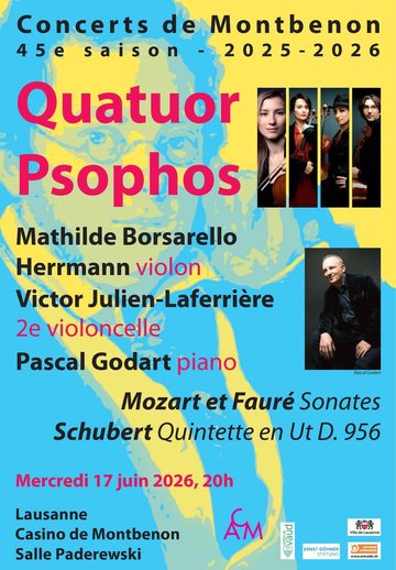 Affiche : Quintettes, Quatuor Psophos