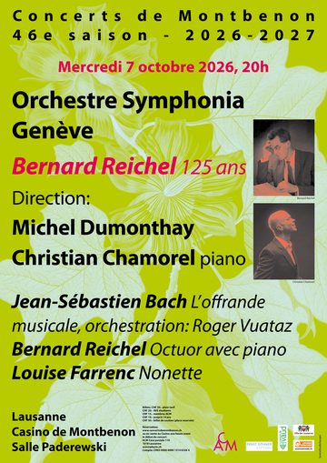 Affiche du concert Orchestre Symphonia Genève