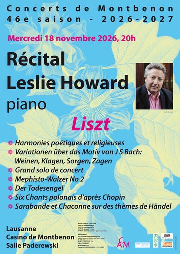 Affiche du concert Récital Leslie Howard